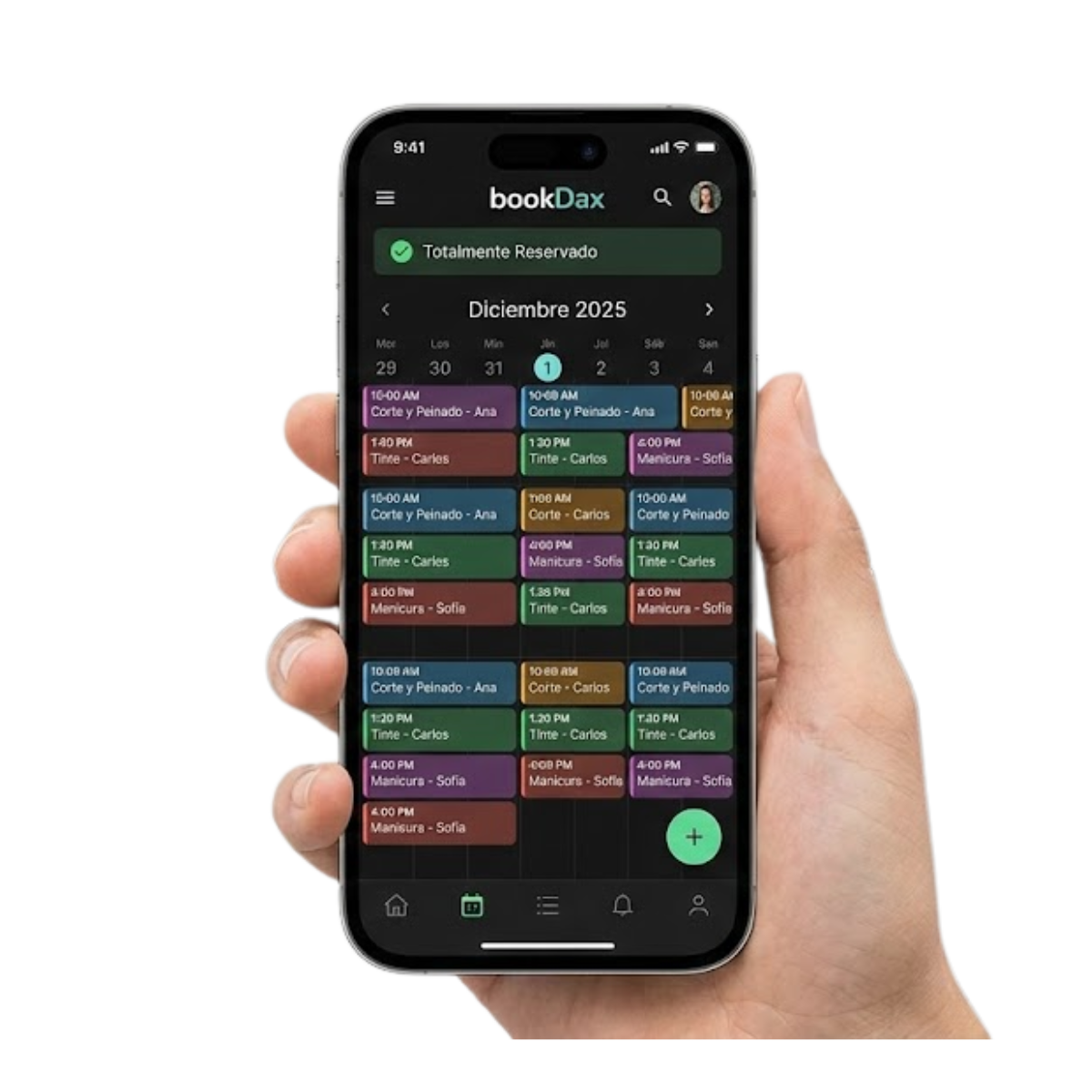 App de gestión bookDax